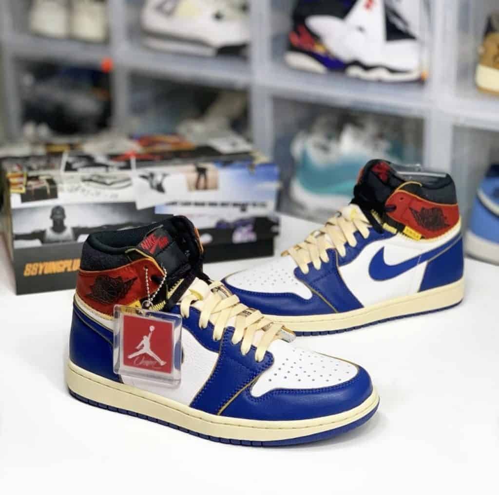 Union LA x Air Jordan 1 High Blue Toe 88YungPlug Sneaker Store Kuala