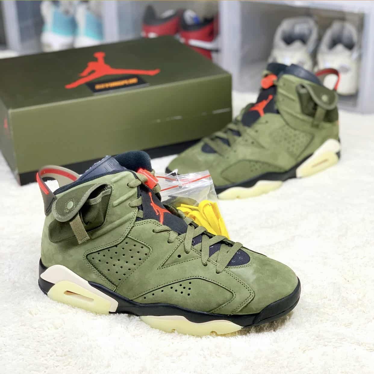 Nike Nike Air Jordan 6 Retro Travis Scott Olive  Size 14 Available For  Immediate Sale At Sotheby's