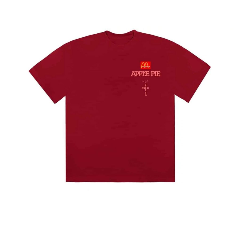 Travis Scott x McDonald's Apple Pie Tee Cardinal