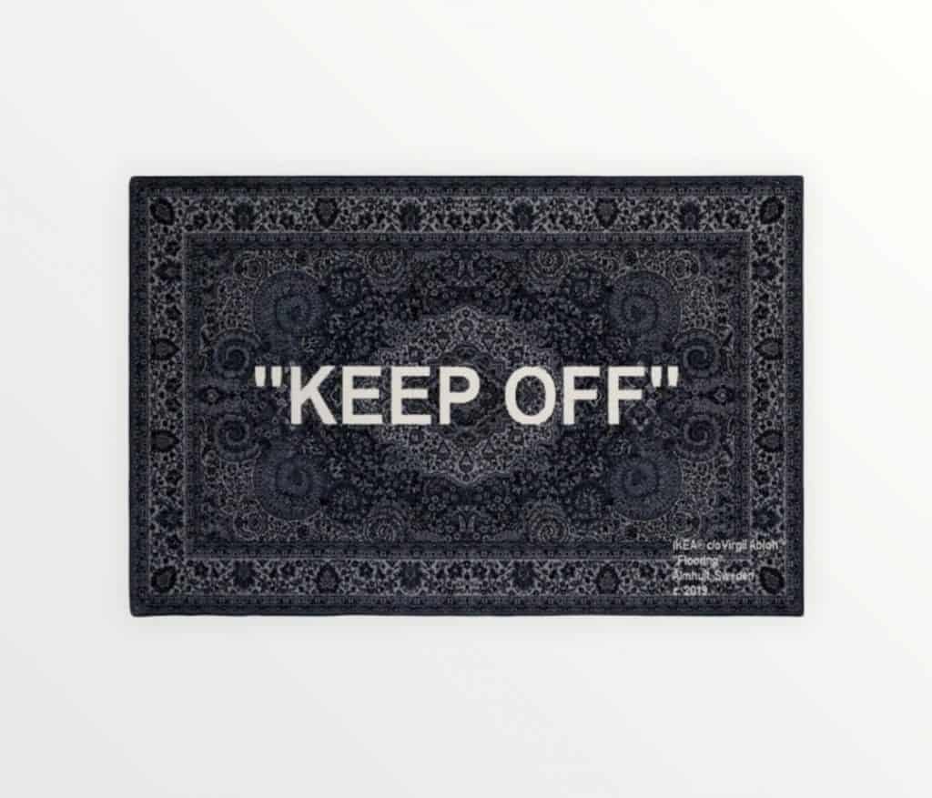 Virgil Abloh x IKEA "KEEP OFF" Rug