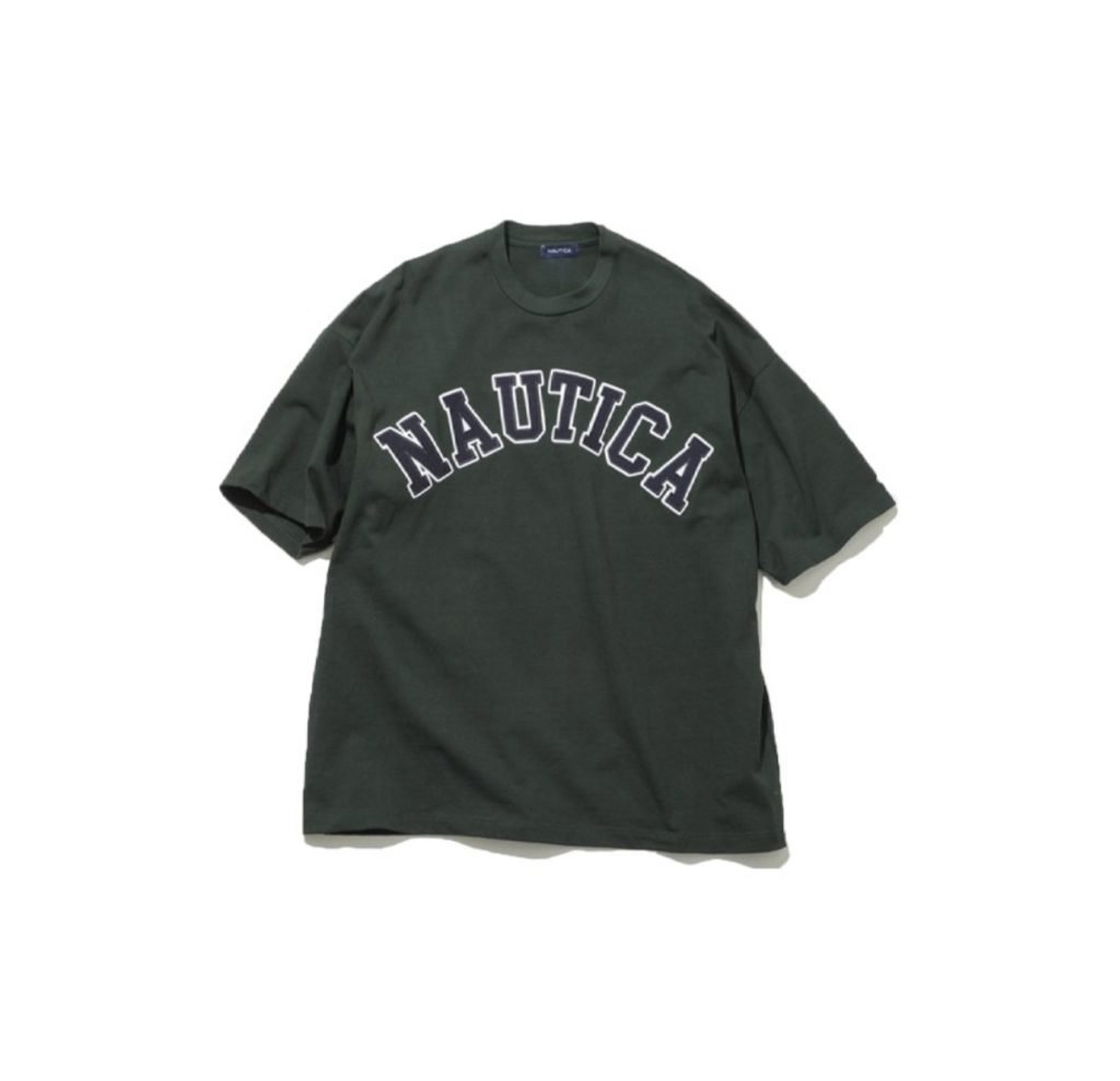 Nautica Japan Arch Logo Tee Green