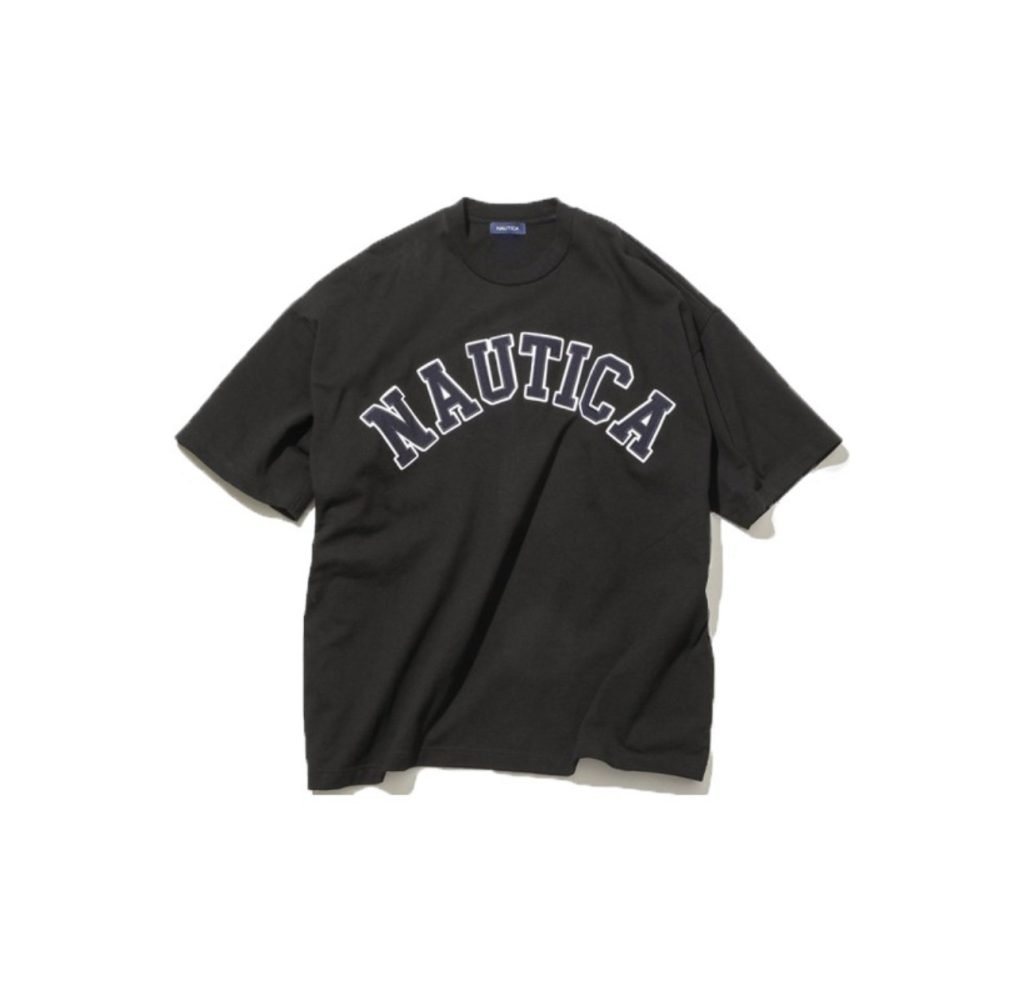 Nautica Japan Arch Logo Tee Black