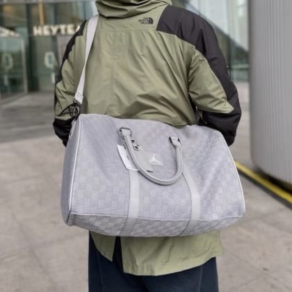 Jordan Monogram Duffle Bag Grey