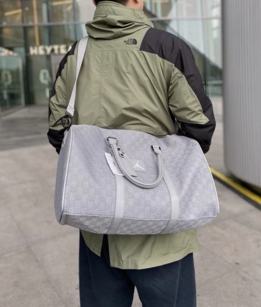 Jordan Monogram Duffle Bag Grey