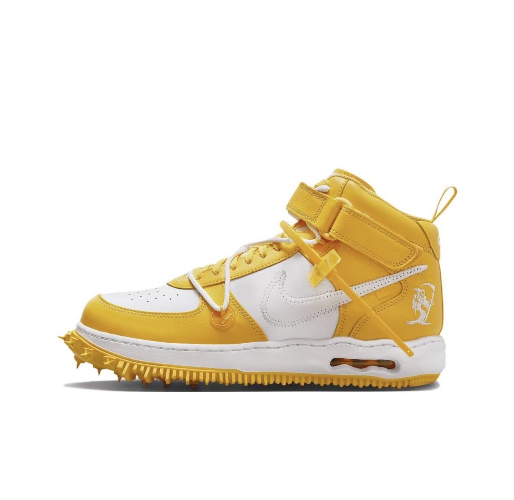 Off White x Nike Air Force 1 Mid Varsity Maize