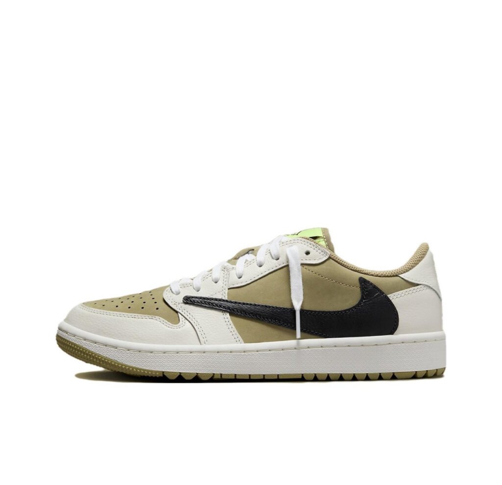 Travis Scott x Air Jordan 1 Low Golf Olive