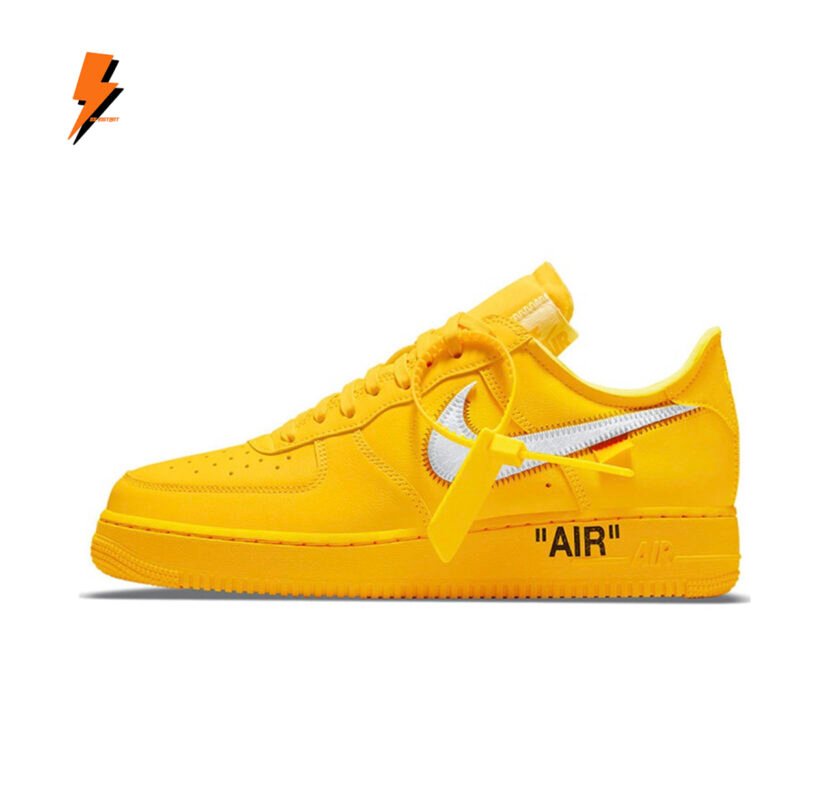 INSTANT DELIVERY – Off White x Nike Air Force 1 Low University Gold