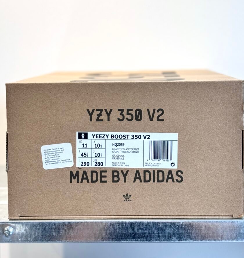 Preowned - Adidas Yeezy Boost 350 V2 Granite UK10.5 / US11